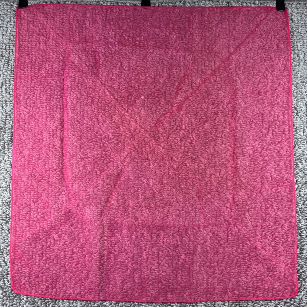 Neon Pink Sheer Chiffon Scarf Neck Hair Purse Wrist Accessory 50s Square 21"